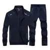 Set da corsa 9XL Autunno Tuta da uomo Tuta sportiva allentata Jakcet Jogging Allenamento fitness Set casual Abbigliamento sportivo Felpa taglie forti + pantaloni