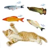 Catnip Fish Toys for Cats игра играет в спящие жевательные игрушки скретчики Crows Fun Creative Mife Plush Pillow LJ201126