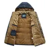 -20 degrés 7XL Parkas d'hiver hommes veste manteau épais chaud velours à capuche pardessus hommes coupe-vent multi-poches Chaquetas Hombre 201127