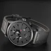 Curren Men's Casual Sport Sport Watch zegarki męskie Top marka luksusowa skórzana zegarek kwarcowy Wojskowy zegarek Męski Zegar T200113