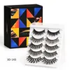 15 pairs/box False Eyelashes Natural Thick 3D Faux Mink Fake Eyelashes Soft Reusable Eyelash Set