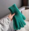 5pcs autumn winter Ladies' twine and fleece gloves Outdoor Solid wool knitting WOMAN fashion Five Fingers Glove s Points refers to dew touch screen cold