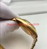 Scatola originale Orologi da uomo 41mm 118239 Calendario Lente d'ingrandimento Zaffiro Meccanico Automatico Quadrante in oro Bracciale in acciaio inossidabile Orologio da polso di lusso