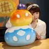 1PC Anime Genshin key Impact Slime Plush Keychain Cute Throw Handful Toys Cartoon Birthday Xmas Gift Y220225