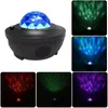 Colorido Starry Sky Projetor Night Light Blueteeth Voz Controle de Voz Lâmpada Led Luzes Usb Power Table Lâmpada Crianças Decoração Decoração Partido Festa Luz de cor de casamento