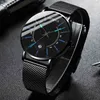Männer Uhren 2021 Luxus Mode Herren Business Watch Ultra Thin Edelstahl Mesh Gürtel Quarz Armbanduhr Reloj Hombre
