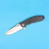 Offerta speciale High End 0562CF Coltello flipper D2 Drop Point Lama stone wash Rondella con cuscinetti a sfera Coltelli tascabili EDC con scatola al minuto