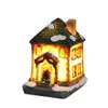 Christmas Lights Resin Miniature House Furniture LED Decorate Creative Gifts Lighting Party Home Decoration 03 Y201020