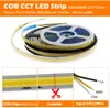 COB LED 스트립 24V 560 840 LED 높은 밝기 COB LED 빛 3000K 4000K 6000K 고밀도 유연한 IP67 방수