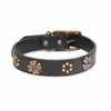 Colliers pour chiens Laisses Collier en cuir réglable noir Décoration en cuivre personnalisée Chiens Collier Martingale Pet Stuff Accessoires Pitbull1