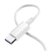 5A Typ C-kabel usb-laddare 1m 3ft 2m 6ft 3m 10ft-kablar Data Sync 3.1 Type-C snabbladdningssladd för Samsung S21 s20 Plus-telefon