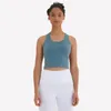 L-008 Sexy Yoga Vest T-Shirt Canotte sportive da donna Top Y Style Back Tinta unita Moda Outdoor Running Fitness Abbigliamento da palestra Camicie intimo donna