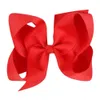 15/20/30Pcs/lot 6"Solid Ribbon Hair Bows With Clips For Girls Kids Boutique Knot Jumbo Bows Hair Clips Hairpins Hair Accessories LJ201226