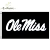 NCAA Ole Miss Rebels 3 * 5ft (90cm * 150cm) 폴리 에스터 플래그 배너 장식 비행 홈 가든 플래그 축제 선물