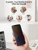 Privacy Screen Protector Anti-шпионки Закаленное стекло экрана Пленка Anti-Царапины Shield для iPhone 12 Pro MAX, iPhone 12 Pro 6,1, iPhone 12 мини