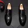 Уникальный Итальянский дизайнер Мужские Молодежные Обувь Роскошные Лоферы Крокодил Узор Свадьба Жених Повседневная Обувь EUR Размер: 38-43