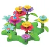 Flower Garden Building Toys - Build a Bouquet Floral Arrangement Playset for Toddlers and Kids Age 3, 4, 5, 6 Year Old Girls Pre AA220303