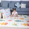 Children's Carpet Folding Baby Mat Thick Educational Children's Mats Double-sided Baby Climbing Pad Waterproof Games Kids Rug 220107