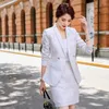 Women's Two Piece Pants Plus Size Professional Suit Skirt Two-piece High Quality Autumn And Winter Casual Sequin Elegant Jacket