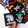 Free Shipping Custom Patches Iron On Patches For Clothing Motorcycle Biker Patches Embroidered Badges Jacket Accessories Stripe Sticker