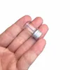 2ml Mini Glass Flaskor Hantverk Söt Aluminium Skydd Tomt Önskande Presentburkar Dekorera 100PCs Gratis frakt