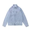 Si Balencaigaly Balencigaly Women Classic Mens Denim Jackets Men Coat Fashion Designer Streetwear Womens Letted Lapel Jeans Wear Jacket秋の冬