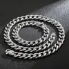 HOT SELLING xmas gifts 11MM / 15mm wide silver stainless steel Material curb cuban chain necklace bracelet mens hip-hop jewelry set