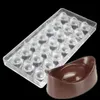 Goldbaking Polycarbonate Heart Chocolate Mold Poly-carbonate Chocolate Tray Hard PC Candy Mould T200703
