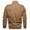 ZOGAA MENS FURE WŁAŚCIWE PILOTOWE PILOT JACKI WOJNETOWE PLEATY Air Force Army Coats Cotton Moto Streetwear Men Bomber Jacket 201127