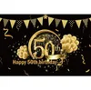 생일 배경 장식 해피 30th 40 번째 50 번째 생일 파티 장식 성인 30 40 50 년 기념일 파티 용품