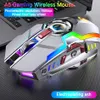 A5 Muizen Oplaadbare Draadloze Gaming Muis 2.4GHz 1600DPI Silent Wireless Mouses 7 Sleutels USB Optical Game Backlight voor Laptop Desktop PC