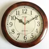 Japoński styl Zegar ścienny Vintage Wood Clock Mechanizm Zegarki Wall Home Decor Sypialnia Silent Salon Duvar Saati Prezent FZ569 20118