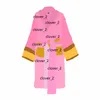 Mulheres sleepwear estilo clássico nightwear designers unisex hotel robe manga longa homens casa roupões de banho itens a granel lotes por atacado klw1739