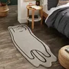 Ins Rolig Rug Nordic Bedroom Matta Furry Mat Cartoon Mjukt golvmatta Vardagsrum Soffa sida Mattor Non-Slip Badrum Dörrmatta Influensa 220301