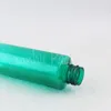 Bouteille en plastique verte d'épaule plate de 100ML avec la pompe de lotion, shampooing 100CC/récipient cosmétique vide de sous-embouteillage