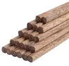 Bacchette di bambù in legno naturale giapponese Salute senza lacca Cera Stoviglie Stoviglie H bbyOrw bdesports