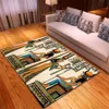 Ancient Egypt Element 3D Printing Carpet Living Room Home Egyptian Decor Water Absorption Bathroom Mat Large Bedside Rugs 201225