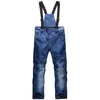 Skidbyxor Leosoxs Jeans Men039S Ski vindtät vattentät snowboardband Fördjockad varm slitstoppande bomullsnö8472836