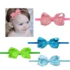 40Pcs Boutique 3.5" Hiar Bows Baby Girls Soft Headbands Grosgrain Ribbon Bowknot for Infant Newborn Toddlers Children, 20 Colors LJ201226