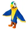 Röd och blå Eagle Birds Mascot Clothings Anime Outdoor Full Body Props Kostymer Unisex Vuxna