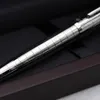 Metal Silver Checkered Pare Pens بدون Red Wood Box Writing Office Office Office School9463010