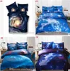 3d Galaxy Beddengoed Sets Twin queen 3 stks 4 stks Dekbedovertrek Laken Kussensloop Set Universum Outer Space Thema Beddengoed Kerst Gif346D