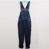 Mäns Jeans 2021 Plus Storlek 26-40 42 44 46 Oavsett Stora Stora Denim Bib Pants Fashion Pocket Jumpsuits Brand