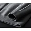 Stand Minglu Collar Sweaters Sticked Zipper Solid Color Man Spring and Autumn Slim Fit Mens tröja 4XL 201022