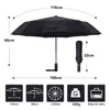 Forte resistente al vento 3folding umbrella automatica ombrello da uomo ombrellone donna pioggia 12ribs grandi ombrelloni regalo business portatile paraguas 211222