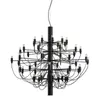 Nordic Gold Silver Black Modern chandelier Lamps 18/30 /50 lights hanging lamp living room restaurant decoration