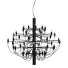 Nordic Oro Argento Nero Lampadario moderno Lampade 18/30/50 luci lampada a sospensione decorazione soggiorno ristorante