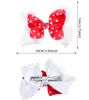 4 colors 2.75 inch Kids Hair Accessories Love Heart Double Bows New Design Girl Barrettes