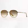 Frauenmenschen Sonnenbrille Bring hexagonaler Mode Sonnenbrille für Frauen Männern Sonnenbrillen UV400 -Objektive mit Leder Case 6192621