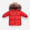 Olekid Kids Winter Down Jacket Burar Long Boys Winter Jacket 1-6 jaar Baby Girl Coat Snowsuit Snowsuit Children Parka LJ201203
